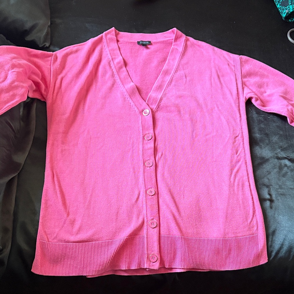 Talbots Bright Pink Women's Cardigan
